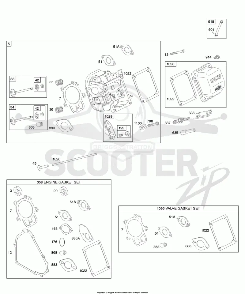 Cylinder Head, Gasket Set - Valve, Valves