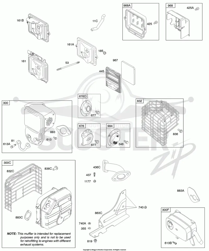 Air Cleaner, Exhaust System