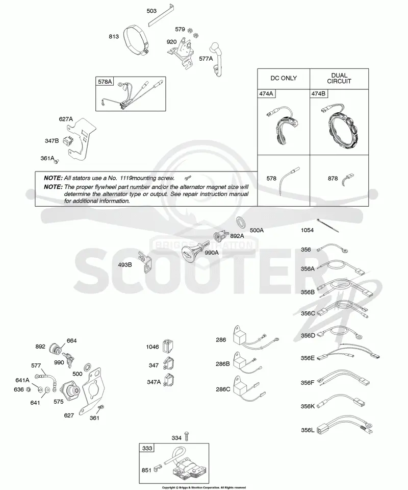 Alternator, Ignition