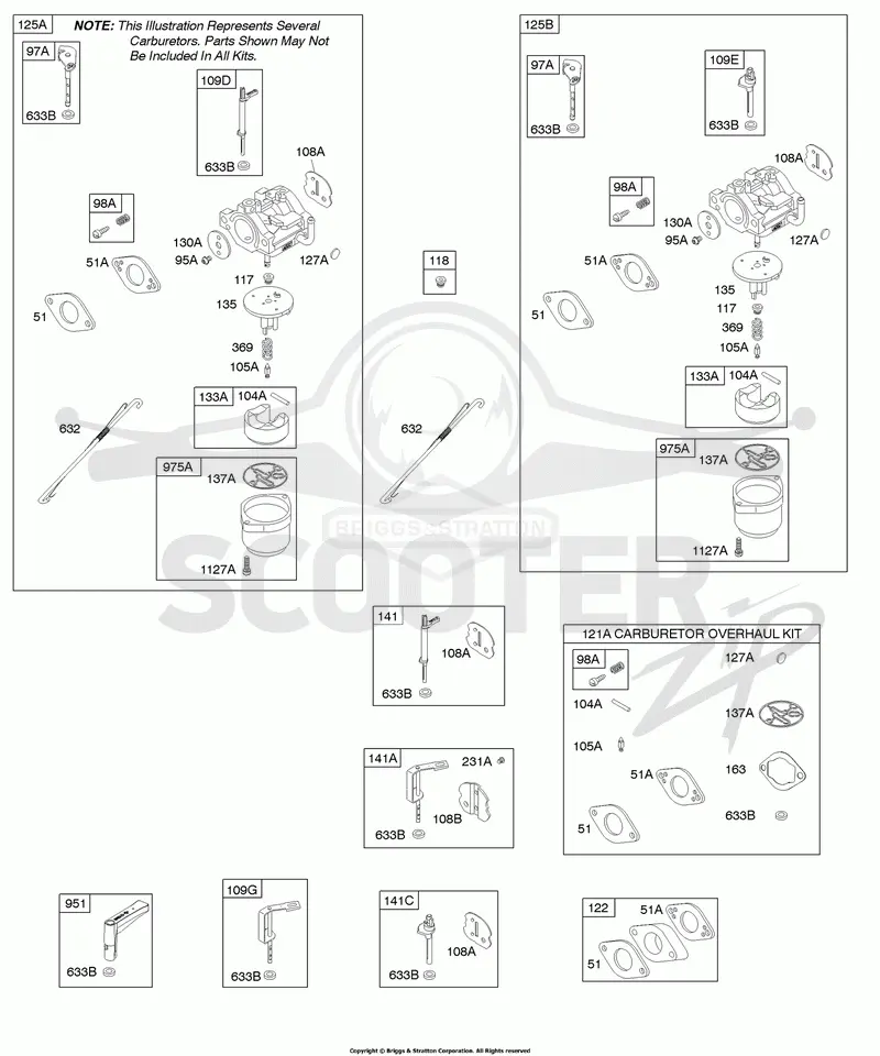 Carburetor, Kit - Carburetor Overhaul