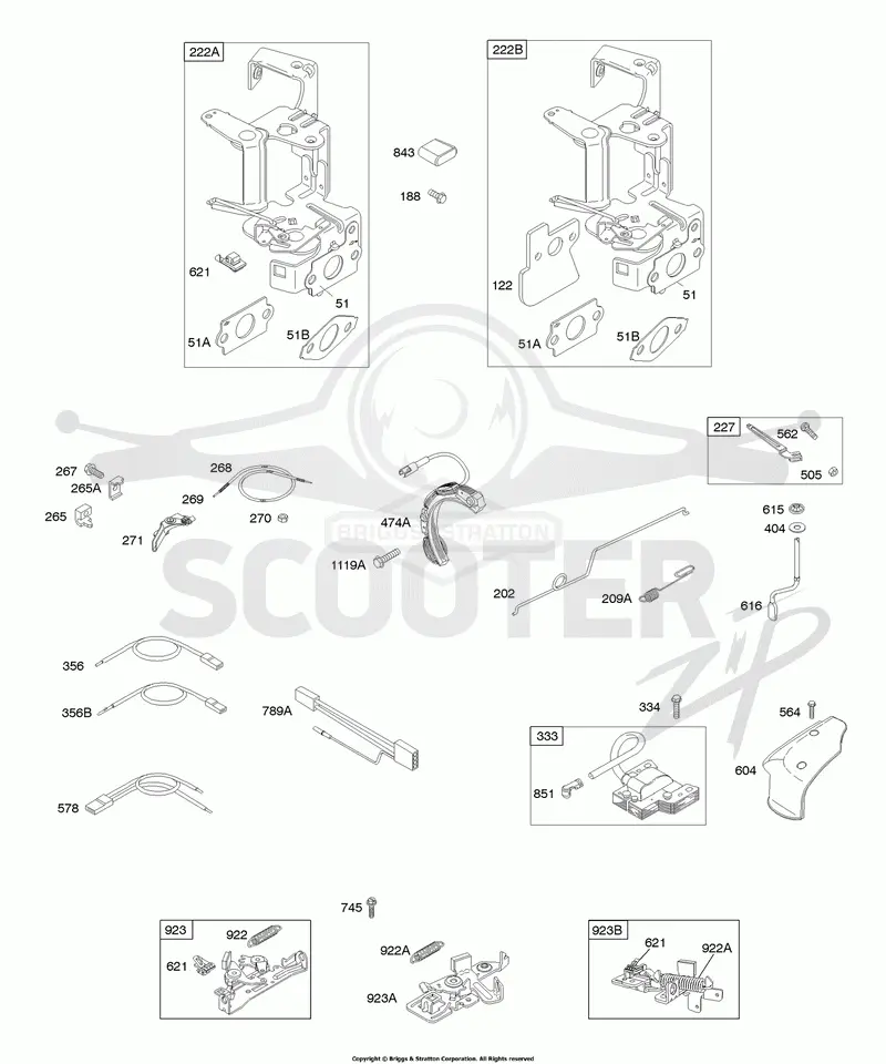 Controls, Flywheel Brake, Governor Spring, Ignition