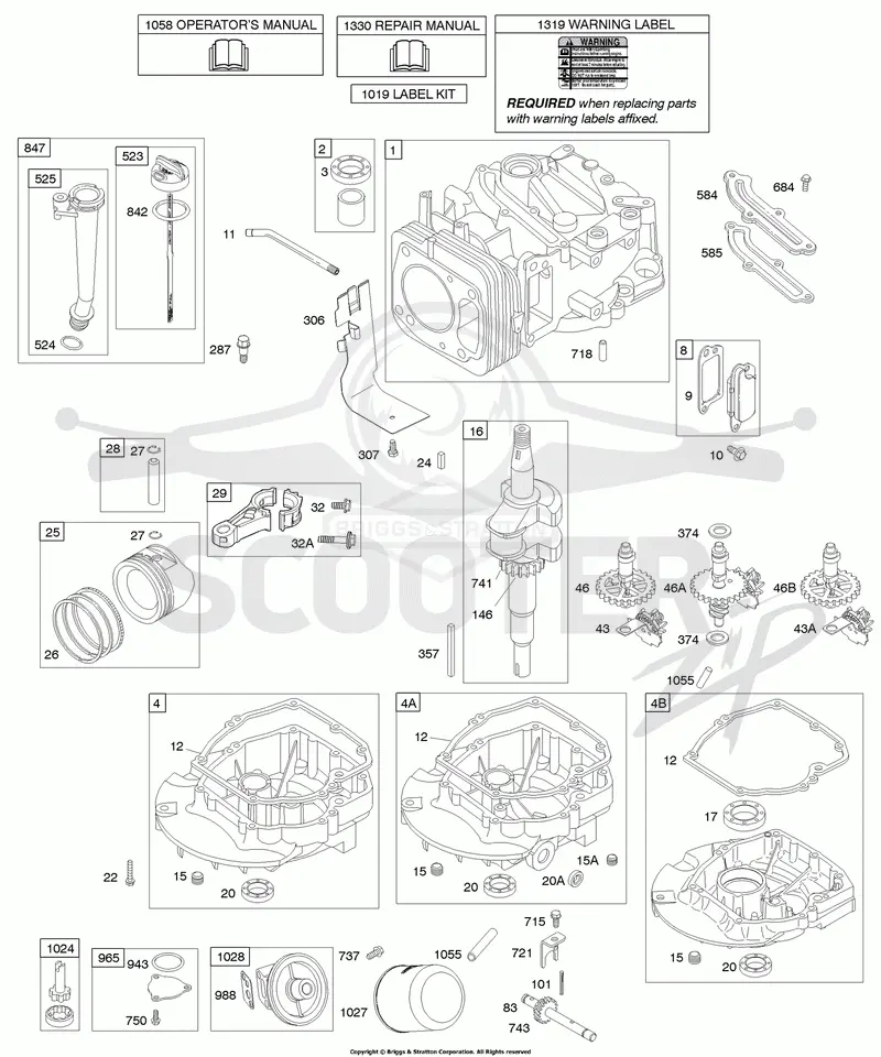 Camshaft, Crankshaft, Cylinder, Engine Sump, Lubrication, Piston Group