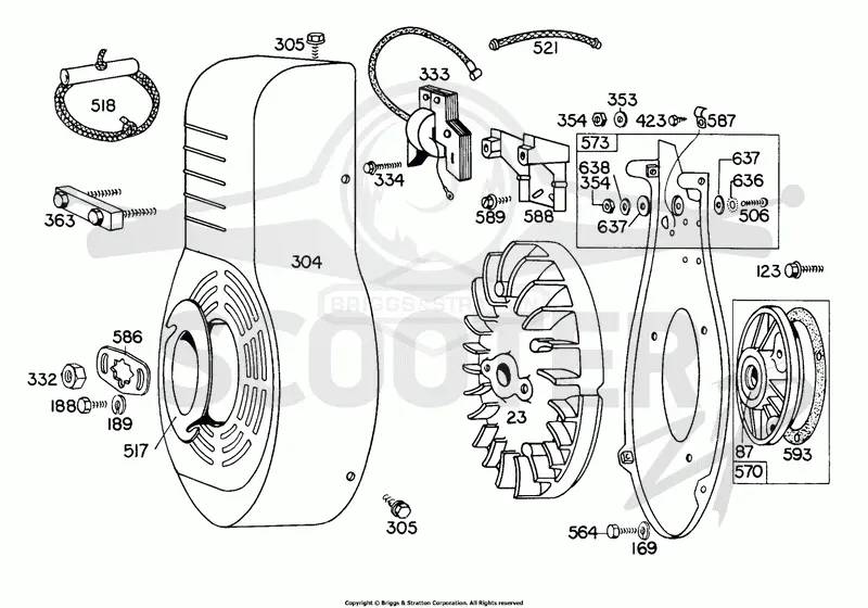 Blower Hsg,Flywheel,Elect.