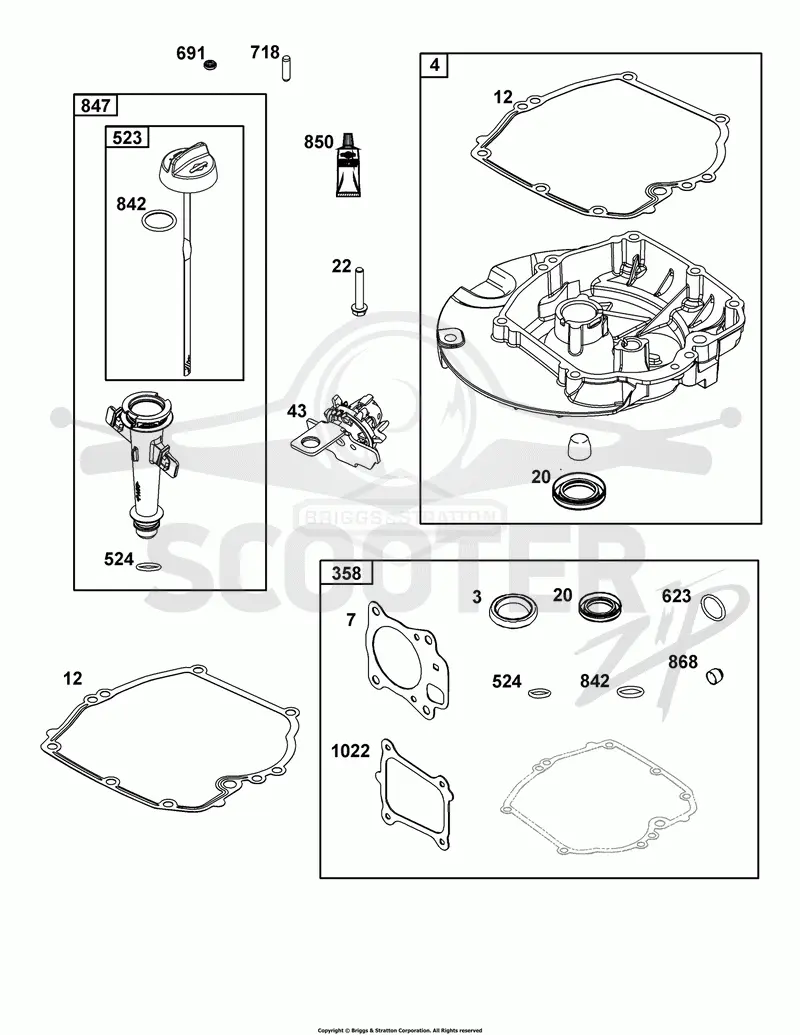 Crankcase Cover/Sump and Lubrication Group