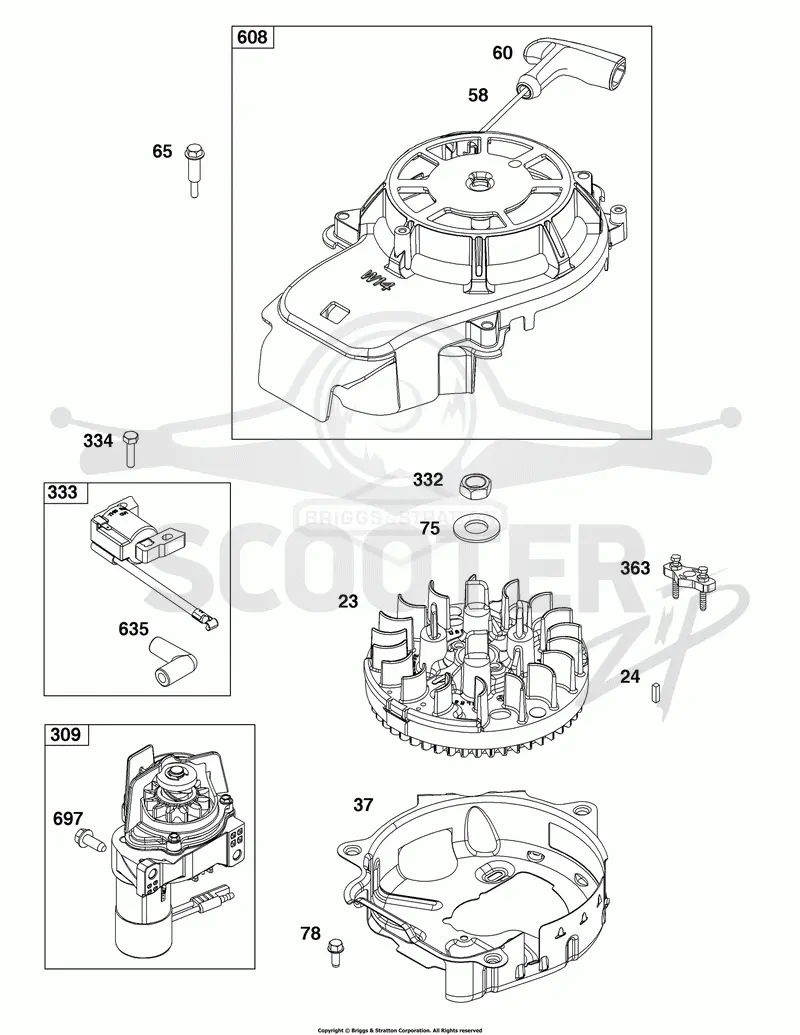 Flywheel, Ignition, and Starter Group