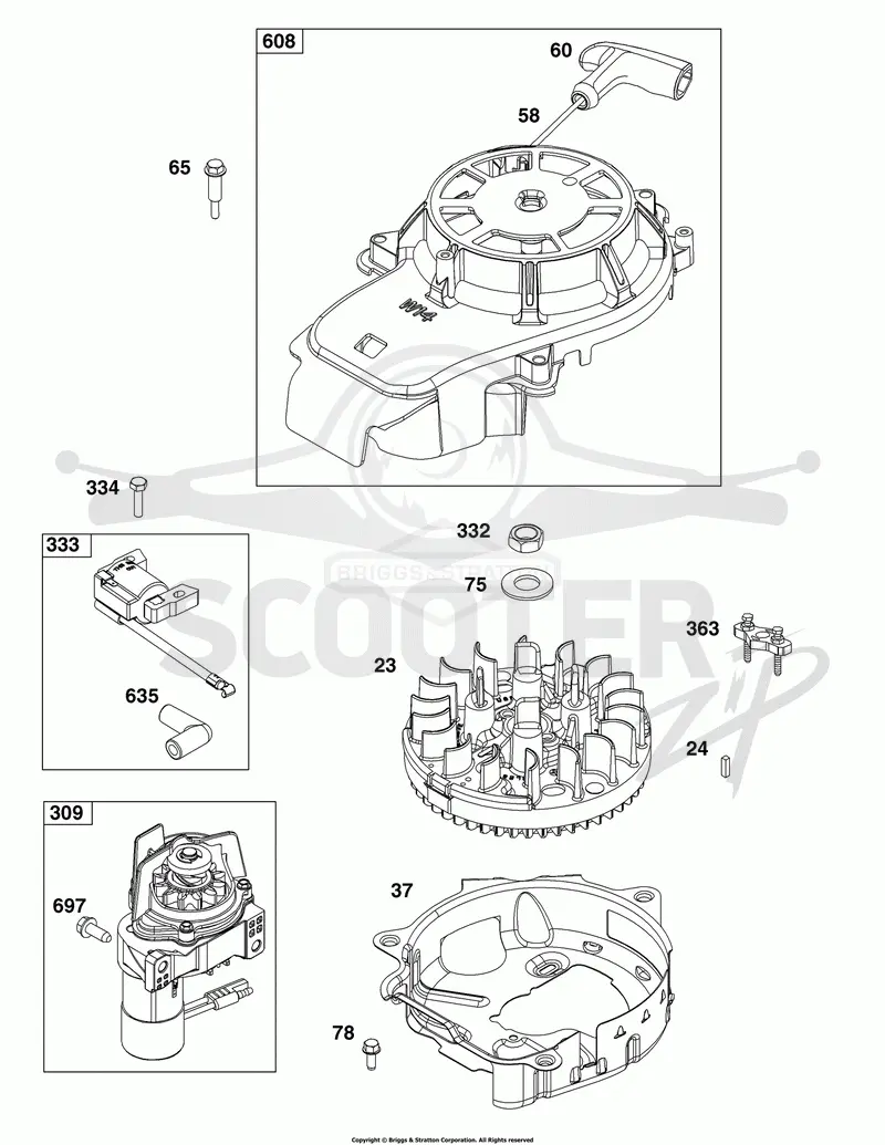 Flywheel, Ignition, and Starter Group