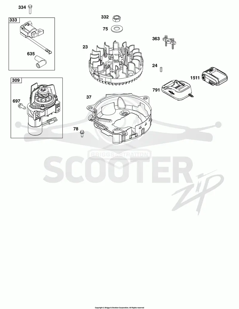 Flywheel, Ignition, and Starter Group