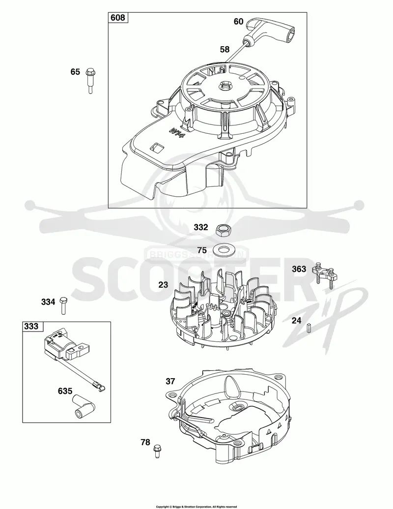 Flywheel, Ignition, and Starter Group