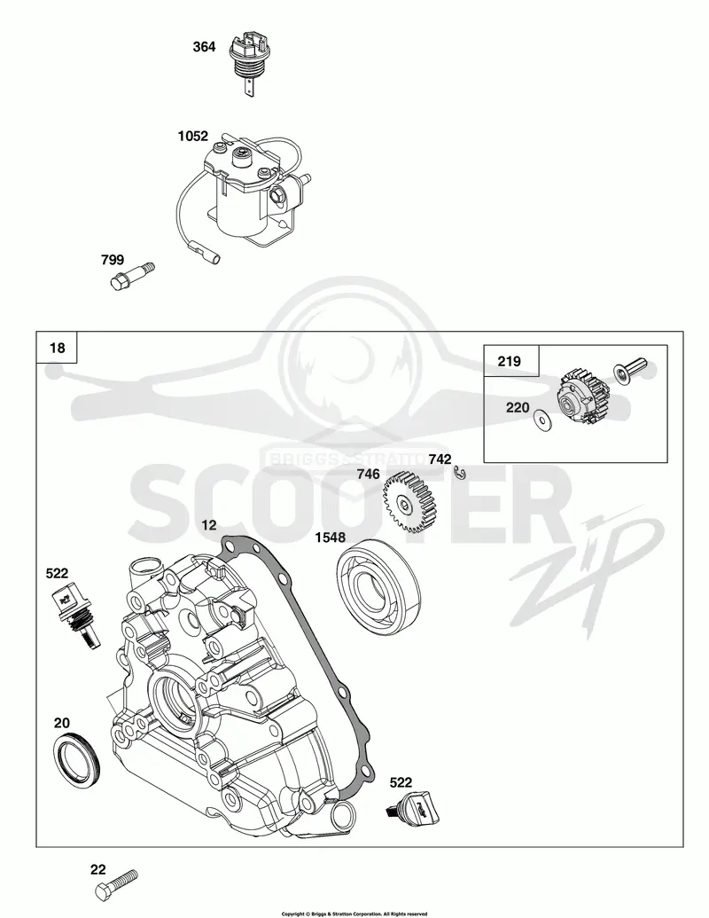 Crankcase Cover/Sump and Lubrication Group