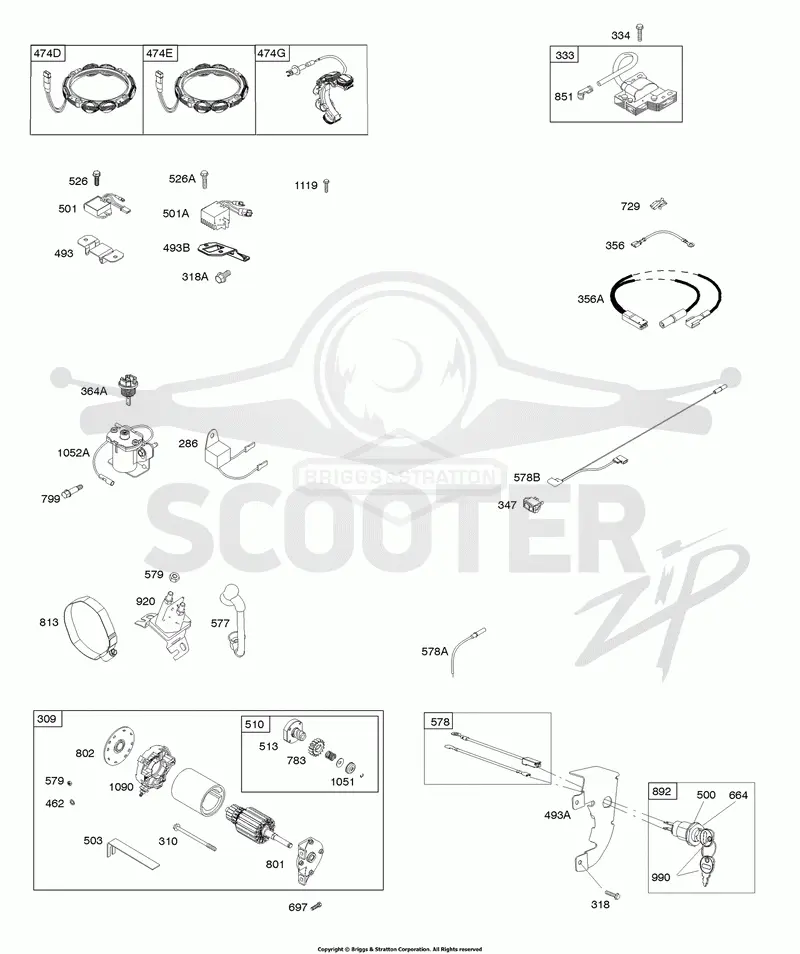 Alternator, Ignition, Motor-Starter