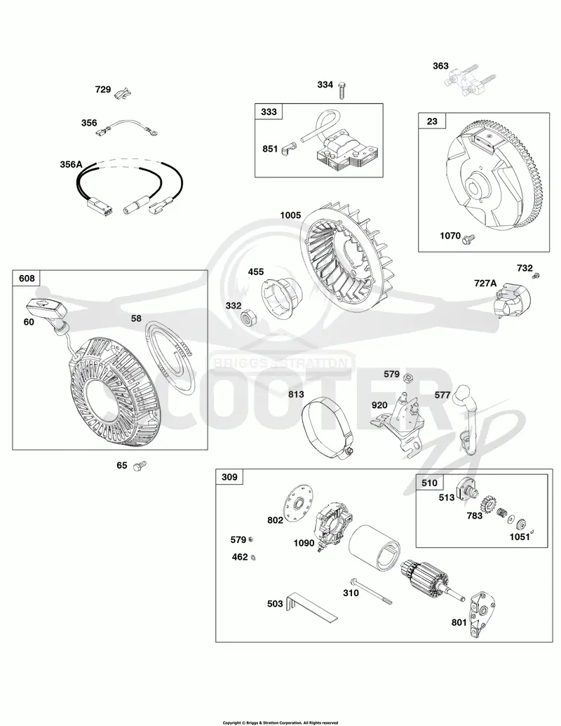 Flywheel, Ignition, and Starter Group