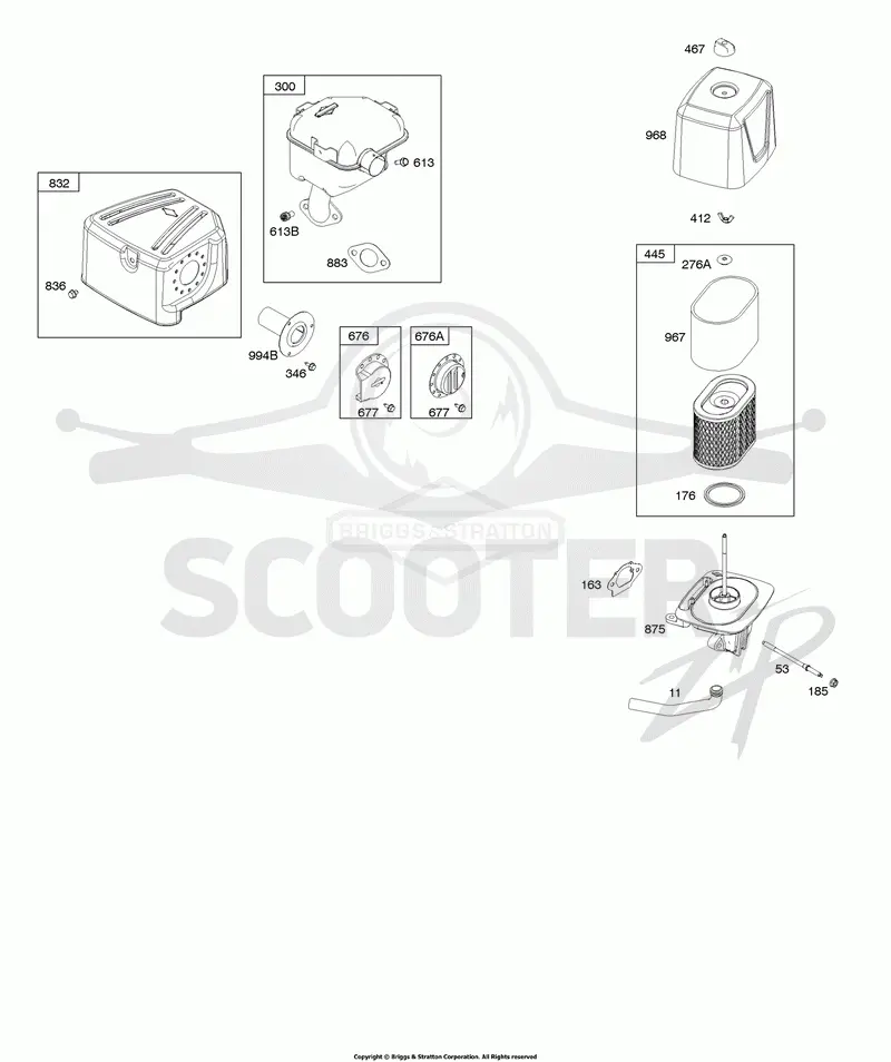 Air Cleaner, Exhaust System