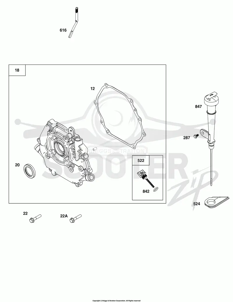 Crankcase Cover/Sump and Lubrication Group