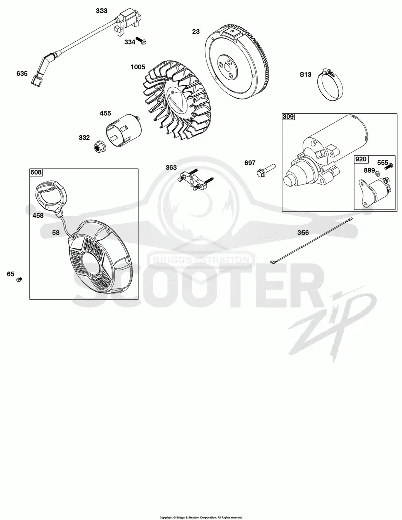 Flywheel, Ignition, and Starter Group