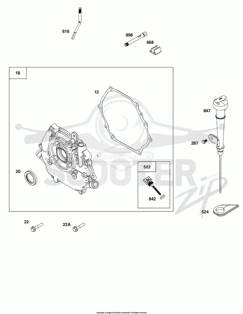 Crankcase Cover/Sump and Lubrication Group