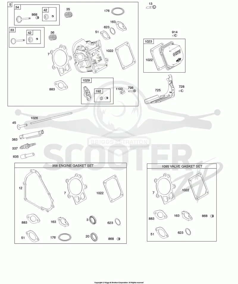 Cylinder Head, Gasket Set - Engine, Gasket Set - Valve