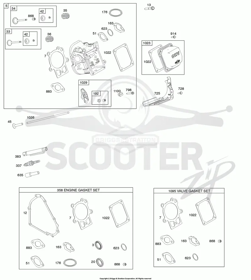 Cylinder Head, Gasket Set - Engine, Gasket Set - Valve