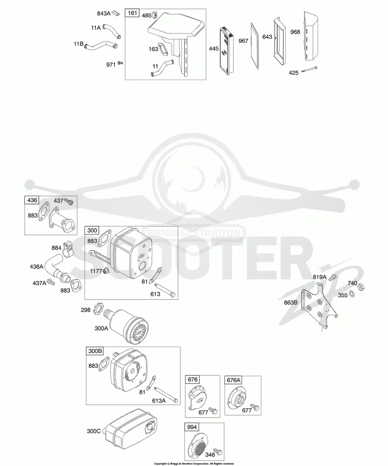 Air Cleaner, Muffler
