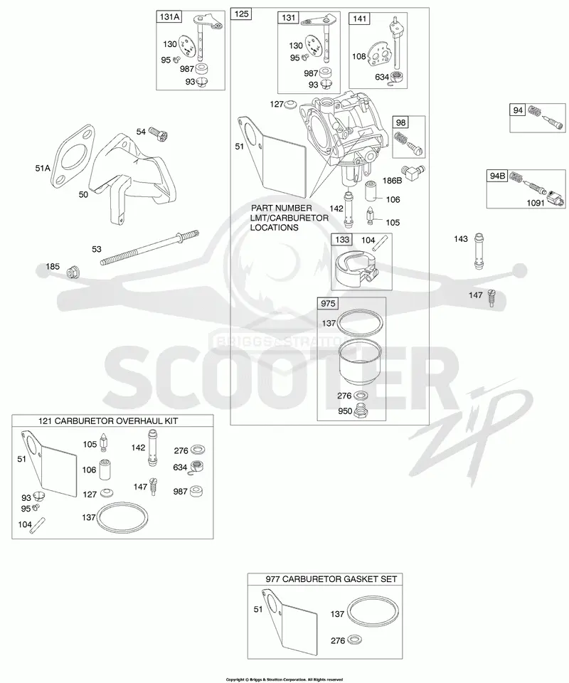 Carburetor, Intake, Carburetor Gasket Sets