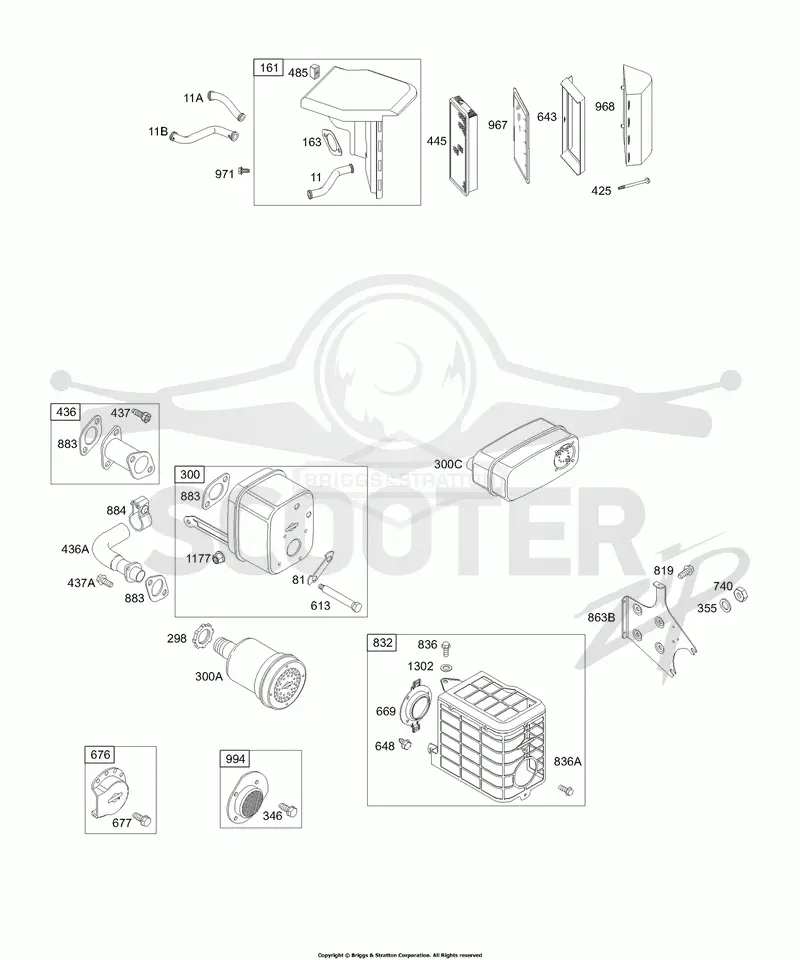 AIR CLEANER, MUFFLER