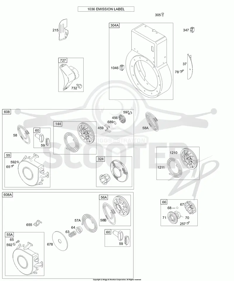 BLOWER HOUSING, REWIND STARTER
