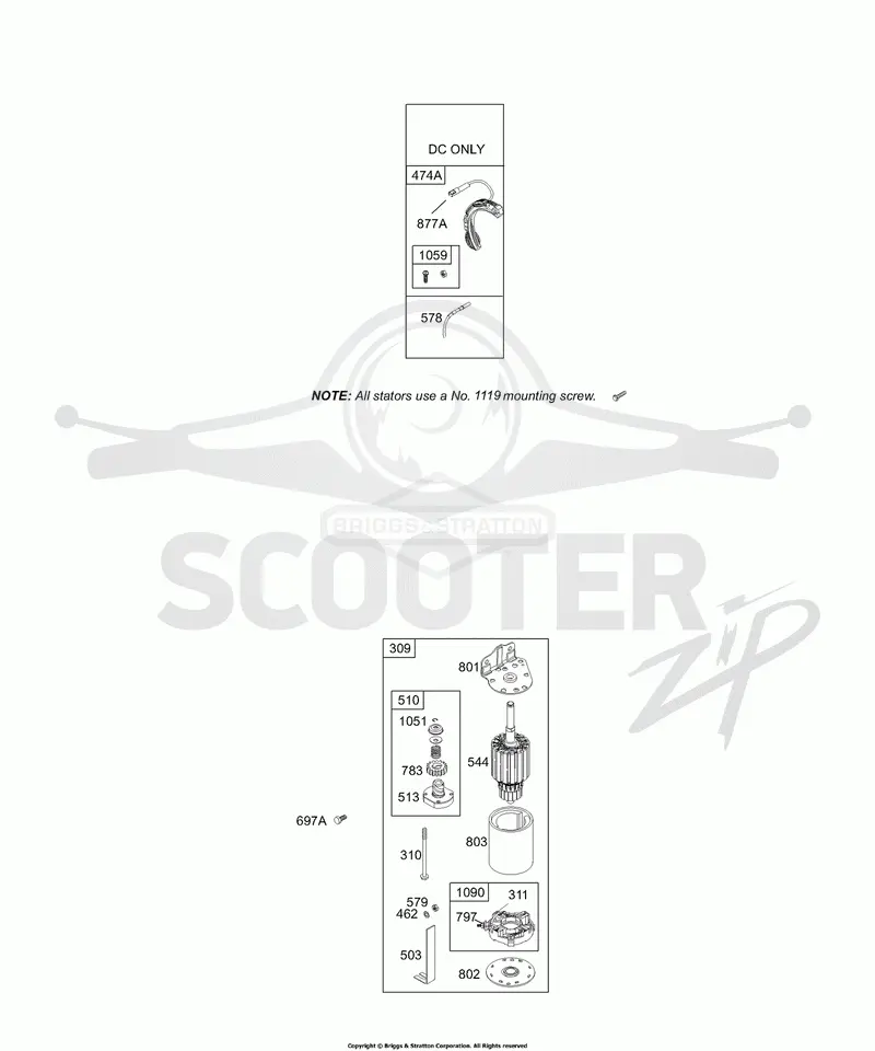 Stator, Electric Starter