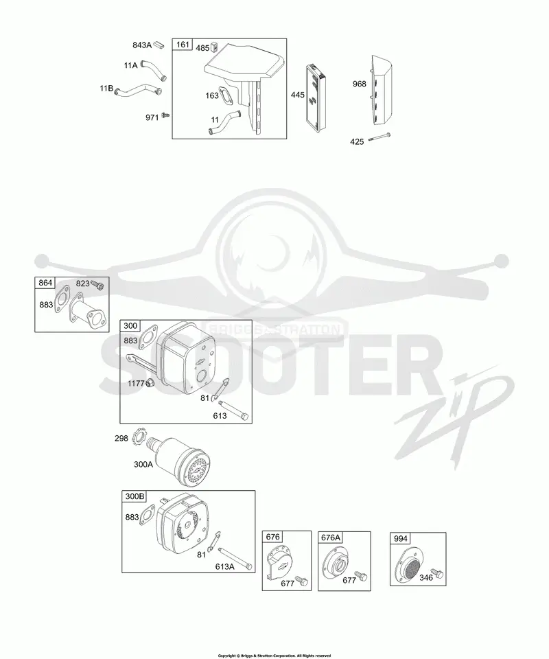 Air Cleaner Group, Muffler