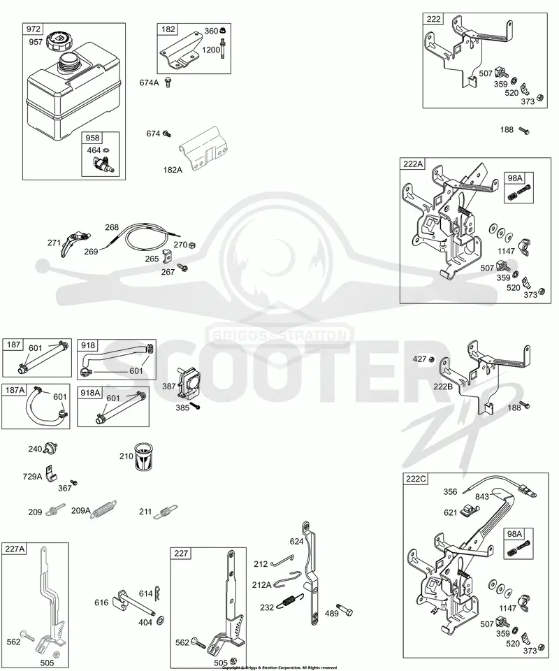 Controls, Fuel Tank Group, Governor Springs