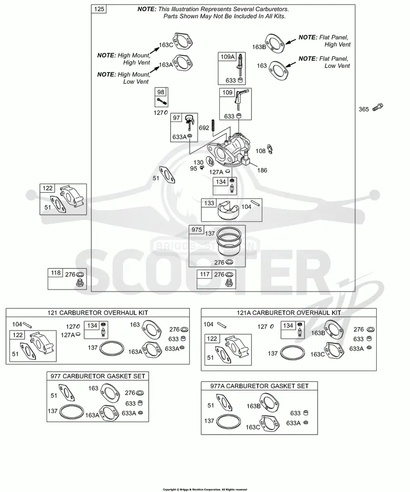 Carburetor, Controls, Kits/Gaskets - Carburetor