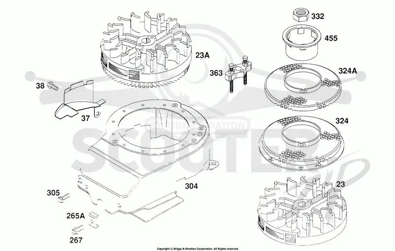Blower Hsg, Flywheels