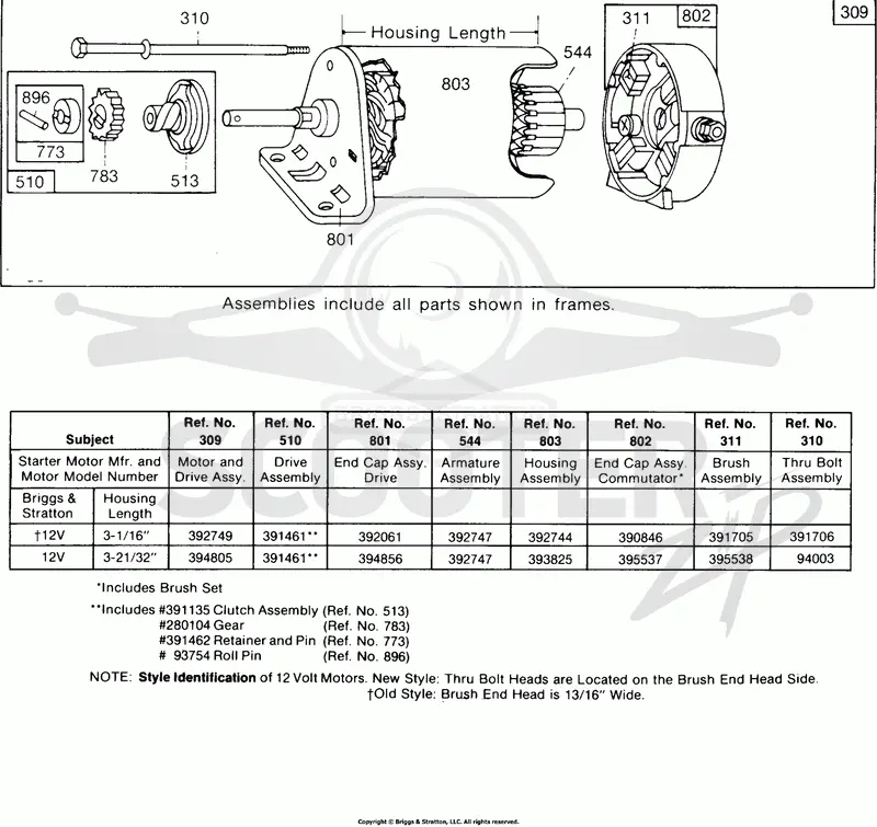 Electric Starter, Chart