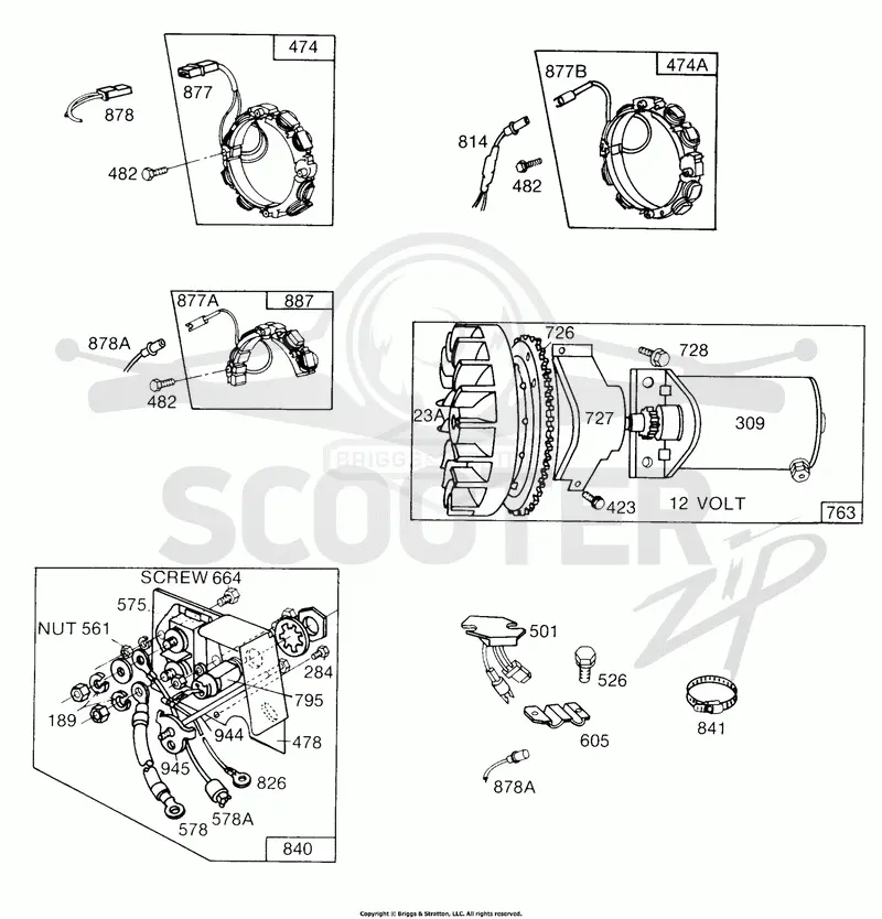 Electric Starter,Alternator