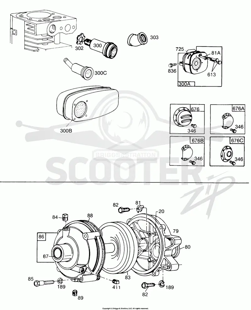 Gear Case Assembly,Mufflers