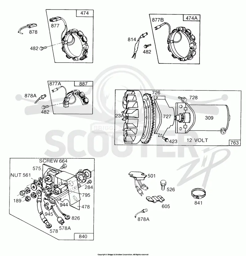 Electric Starter,Alternator