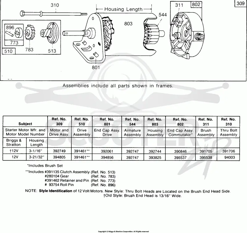 Electric Starter, Chart