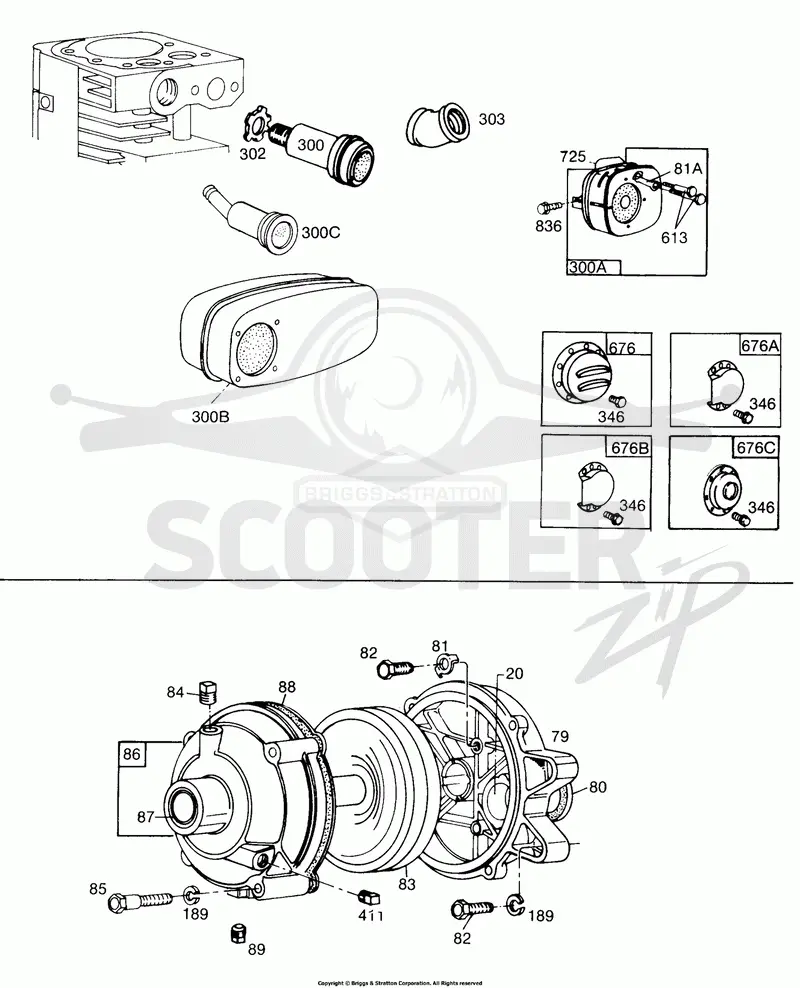 Gear Case Assembly,Mufflers