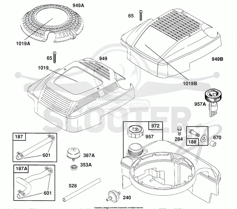 Fuel Tank Assy,Covers, Hoses