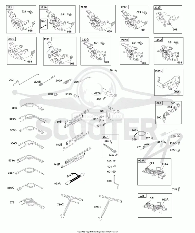 Controls, Electrical, Flywheel Brake, Governor Spring
