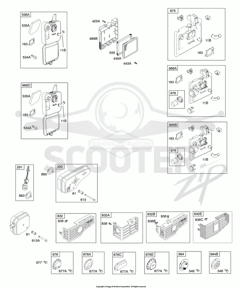 Air Cleaner, Exhaust System