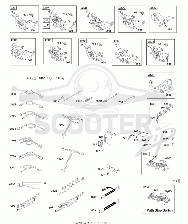 Controls, Electrical, Flywheel Brake, Governor Spring