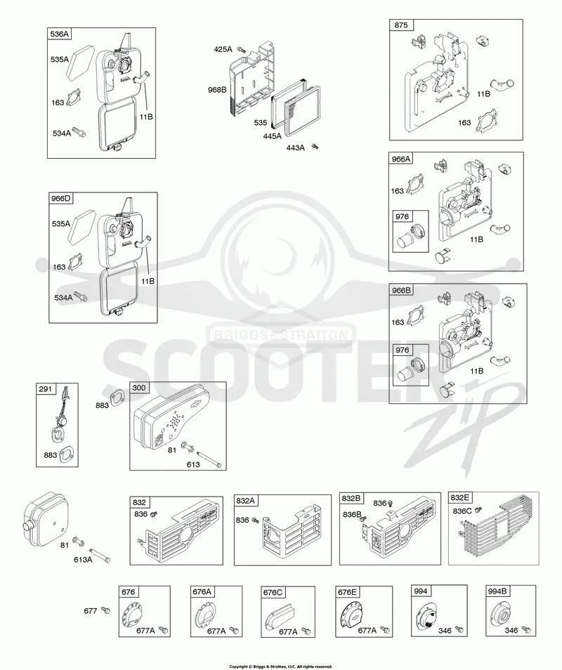 Air Cleaner, Exhaust System