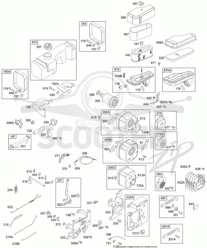 Controls, Fuel, Air Cleaner, Muffler