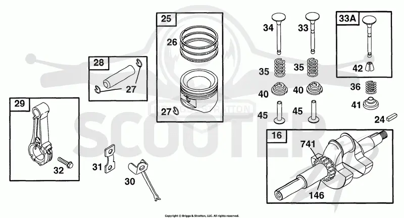 Piston Grp, Crank