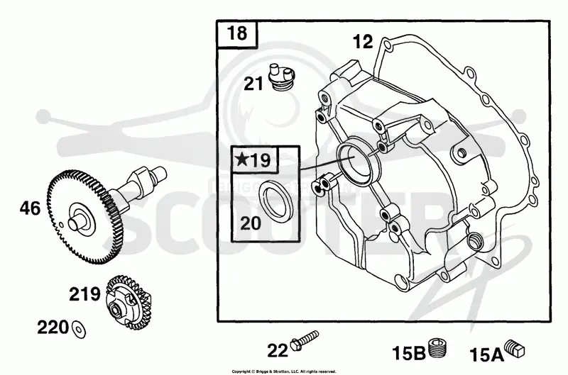 Crankcase Cover, Cam