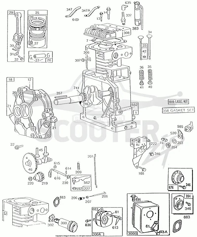 Cylinder,Crankcase,Mufflers