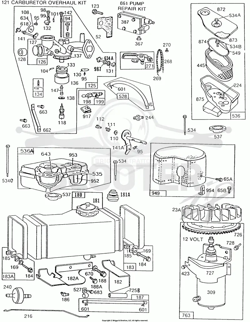 Carburetor & Fuel Tank Assy