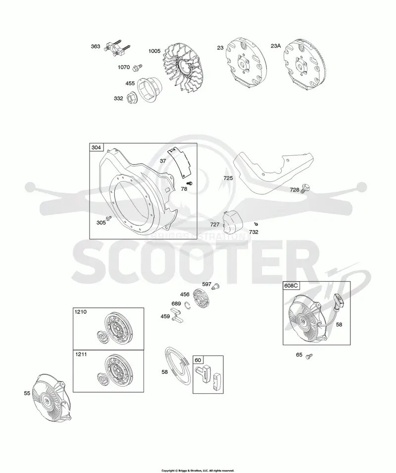 Blower Housing, Flywheel