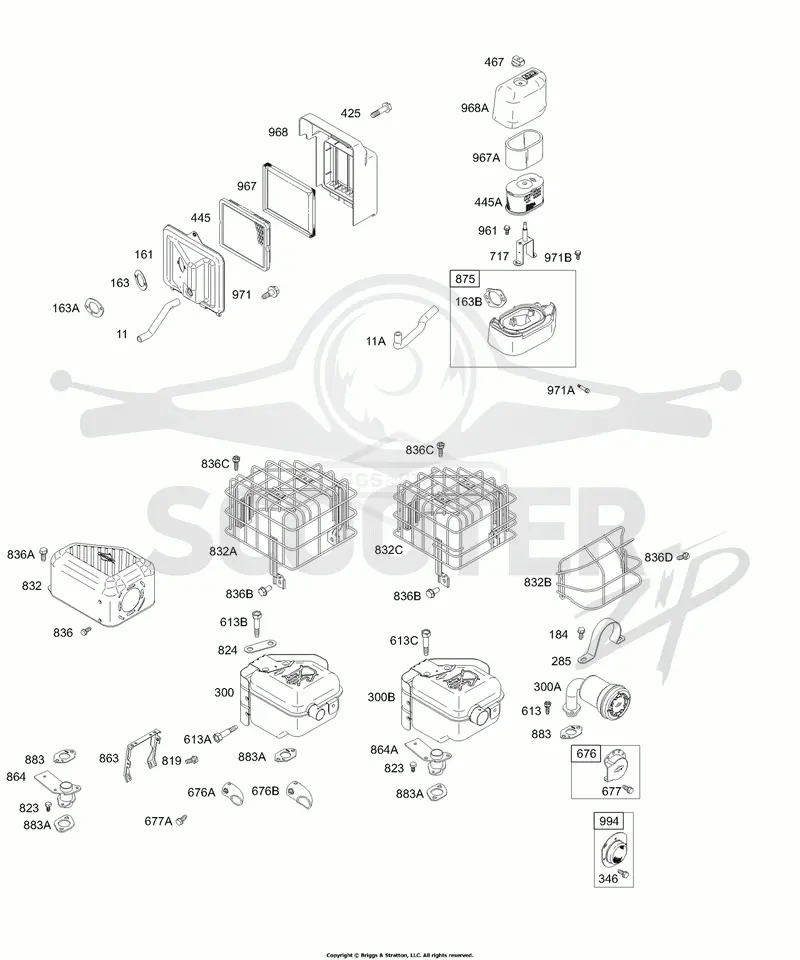 Air Cleaner, Muffler