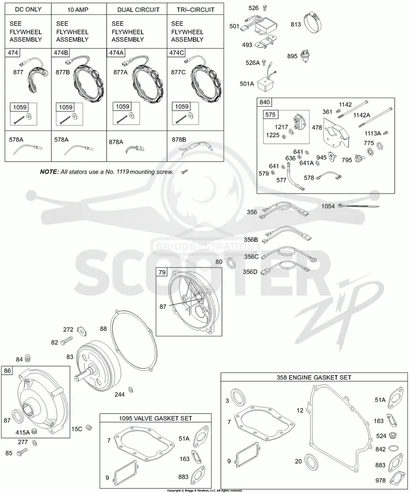 Alternators, Wires, Gear Reduction, Gasket Sets