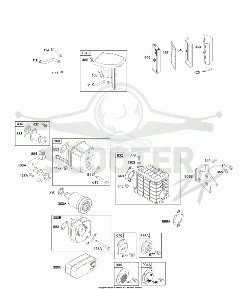 Air Cleaner, Muffler